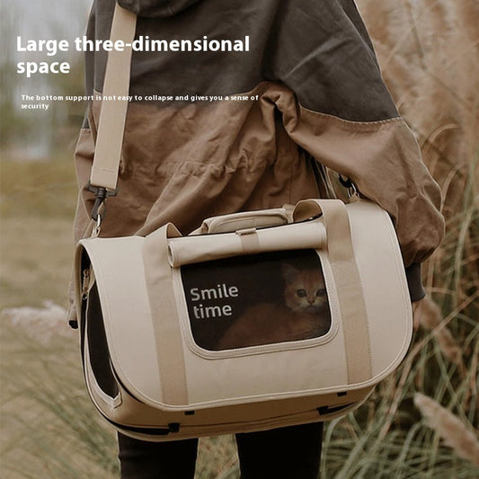 Portable And Lightweight Pet Diaper Bag Crossbody Cat Bag
