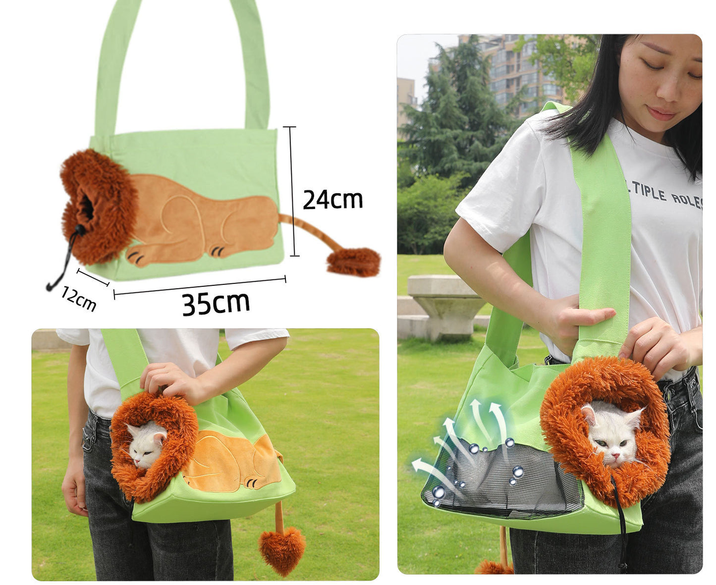 Pet Outing Backpack Bag Portable Foldable And Breathable
