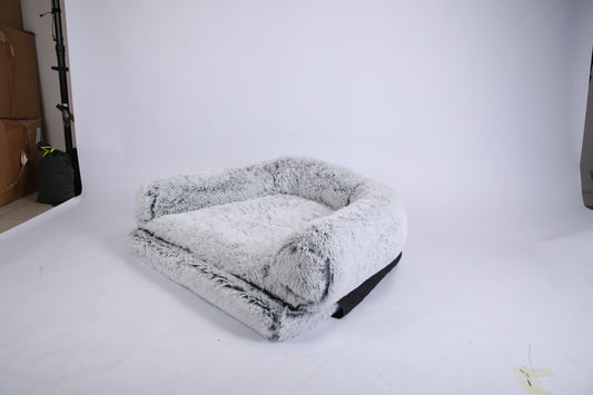 4*4 Foldable Human Size Dog Bed With Pillow Blanket