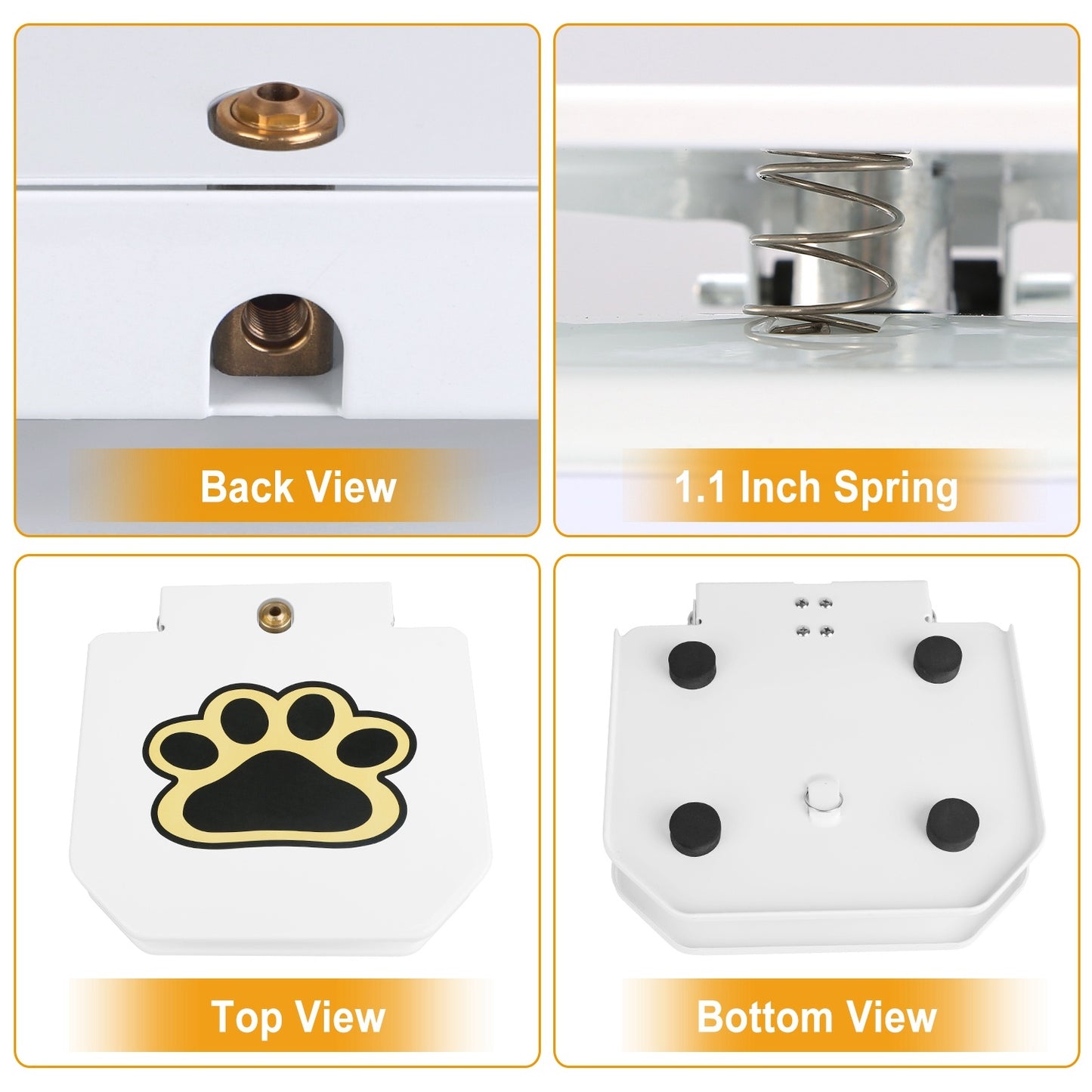 Cherrypetx Water Fountain OutdoorPet Water Dispenser Step-on Activated Sprinkler With Interactive Valve
