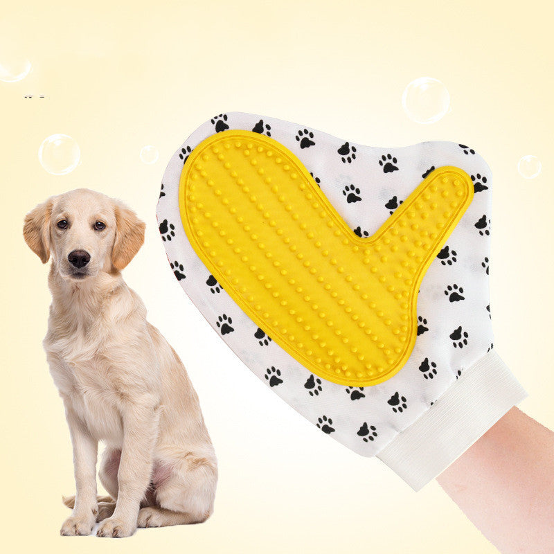 Silicone Pet brush Glove Deshedding Gentle Efficient Grooming Kit