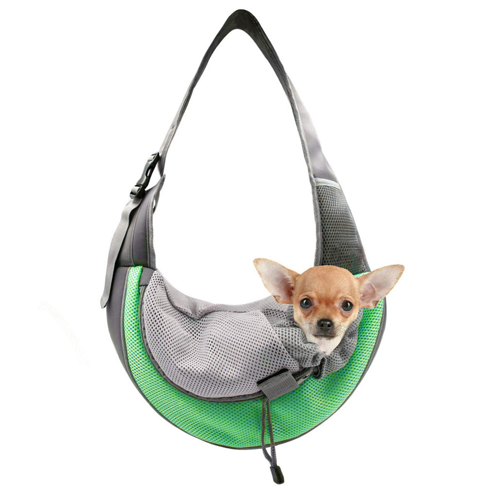 Travel Portable Crossbody Shoulder Bag Breathable Mesh Pet Backpack