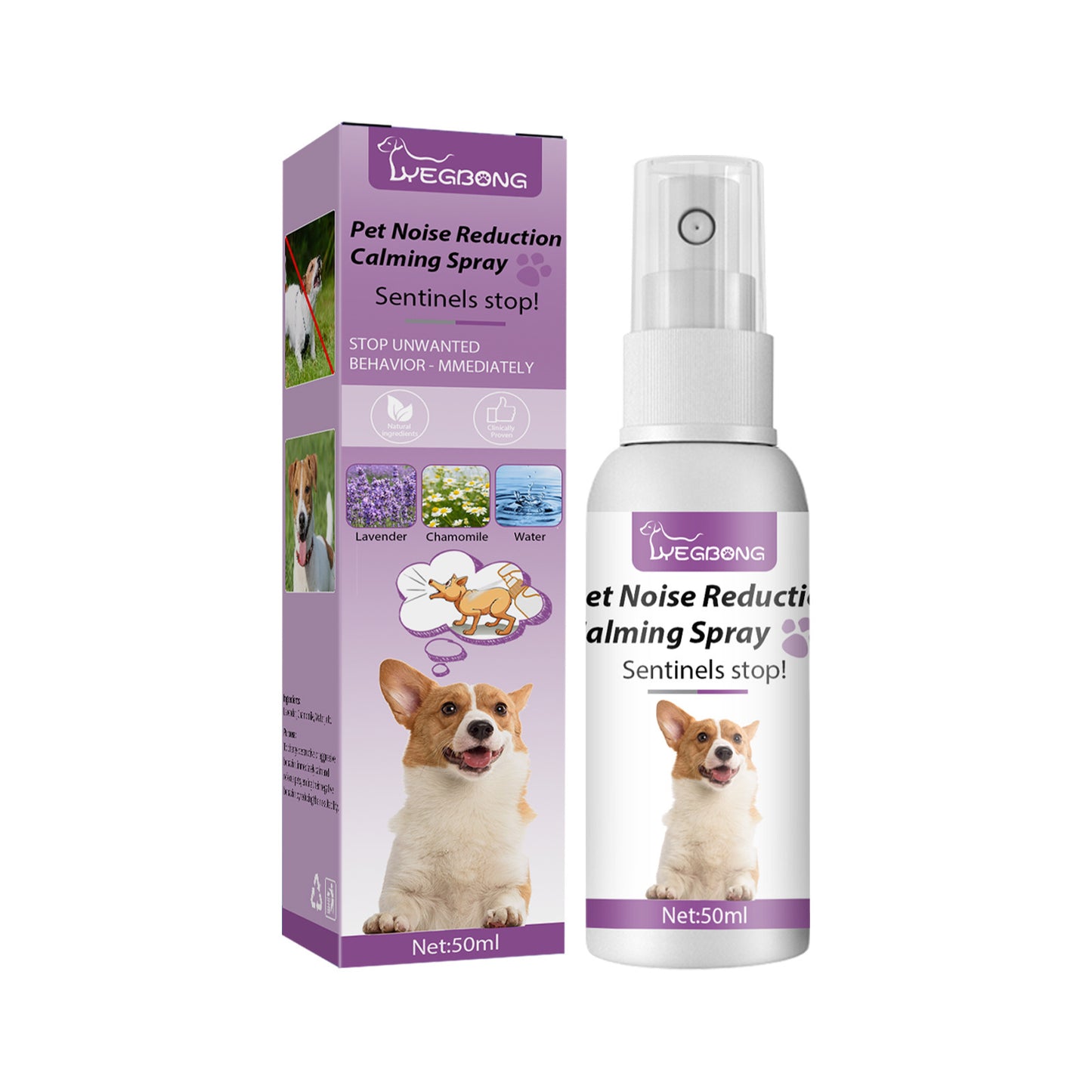 Pet Noise Reduction Spray Soothing for calm mood