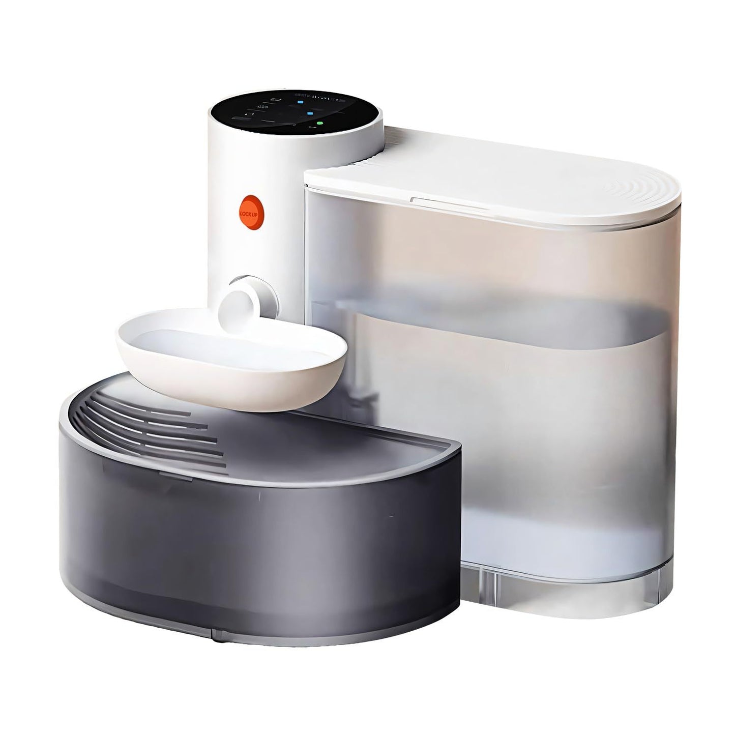 Smart USB Rechargeable Pet Water Fountain 101.44oz Self-Refill, Waste Separation,Automatic, for pets