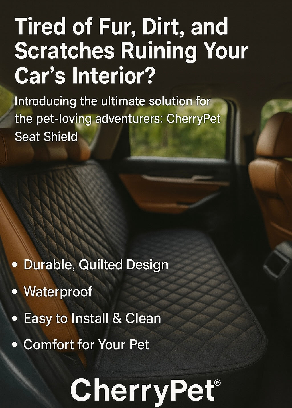 Cherrypetx™ Luxury Dog Backseat Extender⭐️⭐️⭐️⭐️⭐️