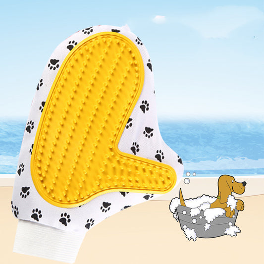 Silicone Pet brush Glove Deshedding Gentle Efficient Grooming Kit