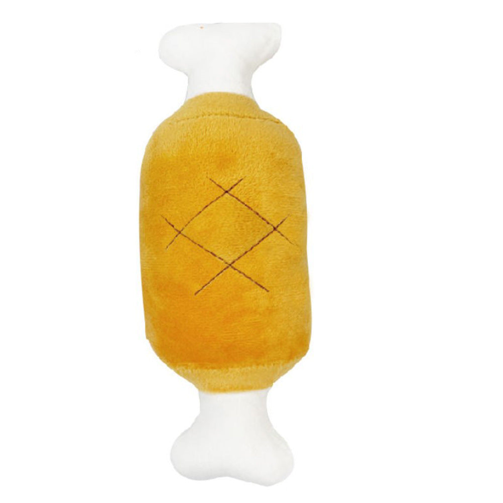 French Fries Burger Pet Plush Sound Toy