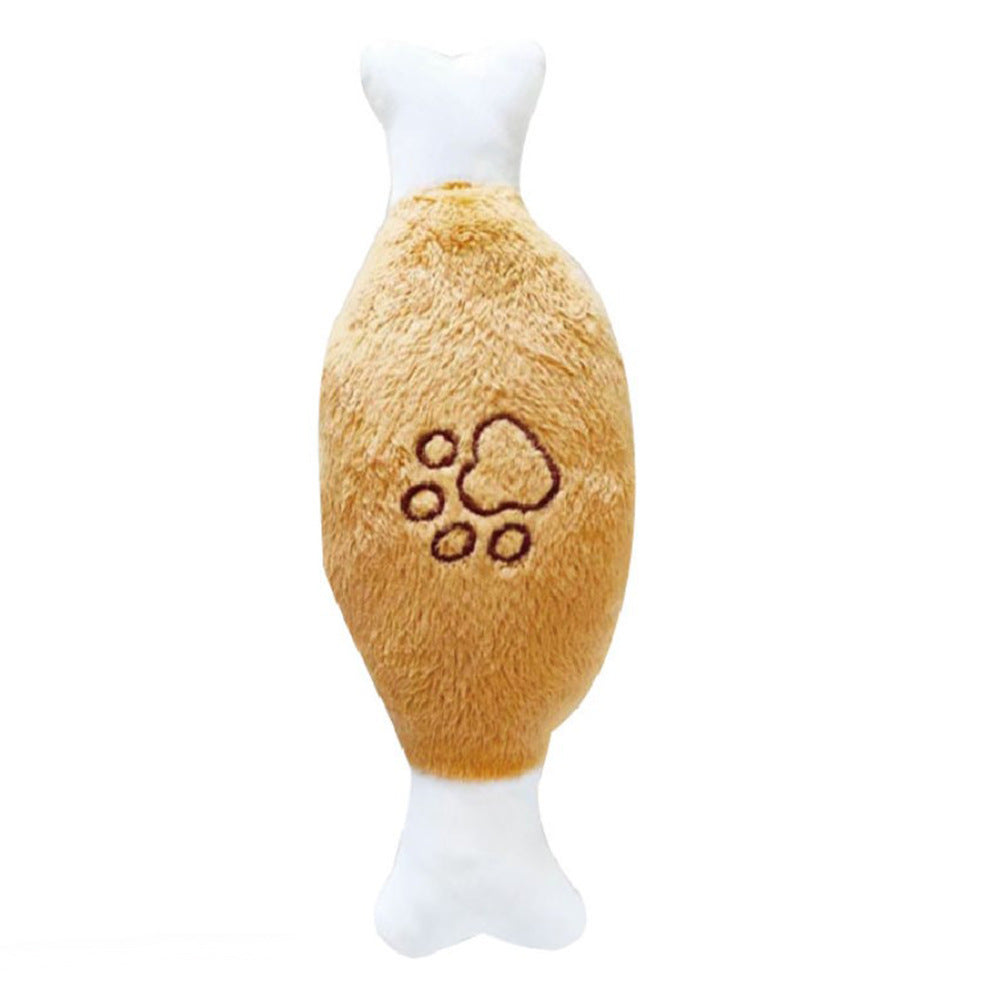 French Fries Burger Pet Plush Sound Toy