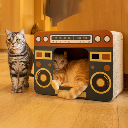 Household Fashion Scratch Board Cat Litter Box