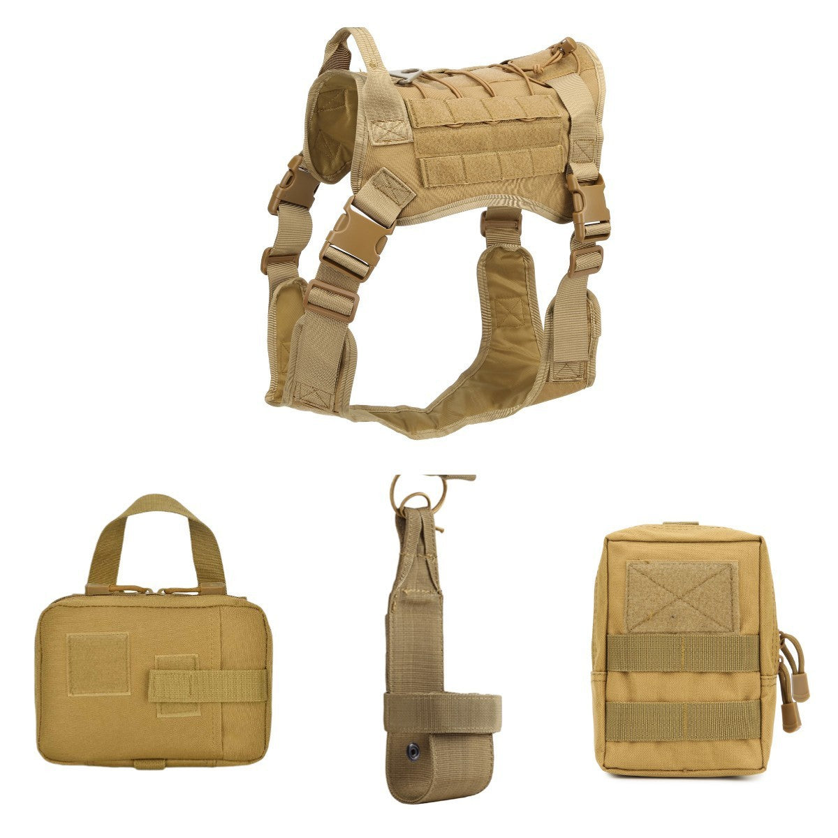 Outdoor Tactical Training Dog Clothes Large Camouflage Pet Vest
