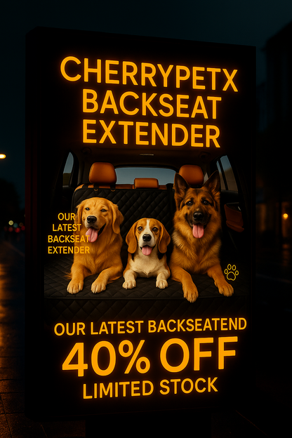 Cherrypetx™ Luxury Dog Backseat Extender⭐️⭐️⭐️⭐️⭐️