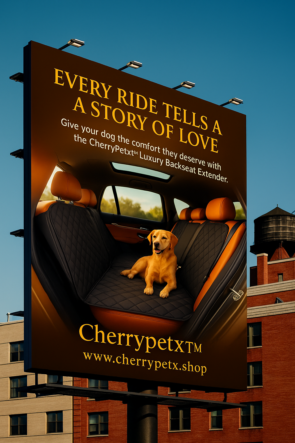 Cherrypetx™ Luxury Dog Backseat Extender⭐️⭐️⭐️⭐️⭐️