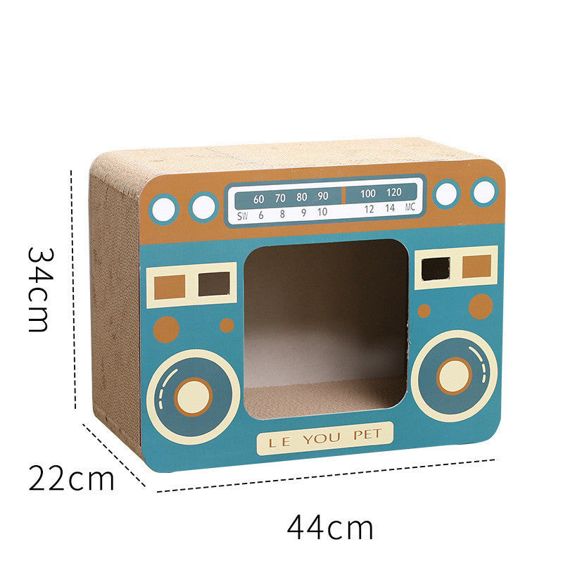 Household Fashion Scratch Board Cat Litter Box