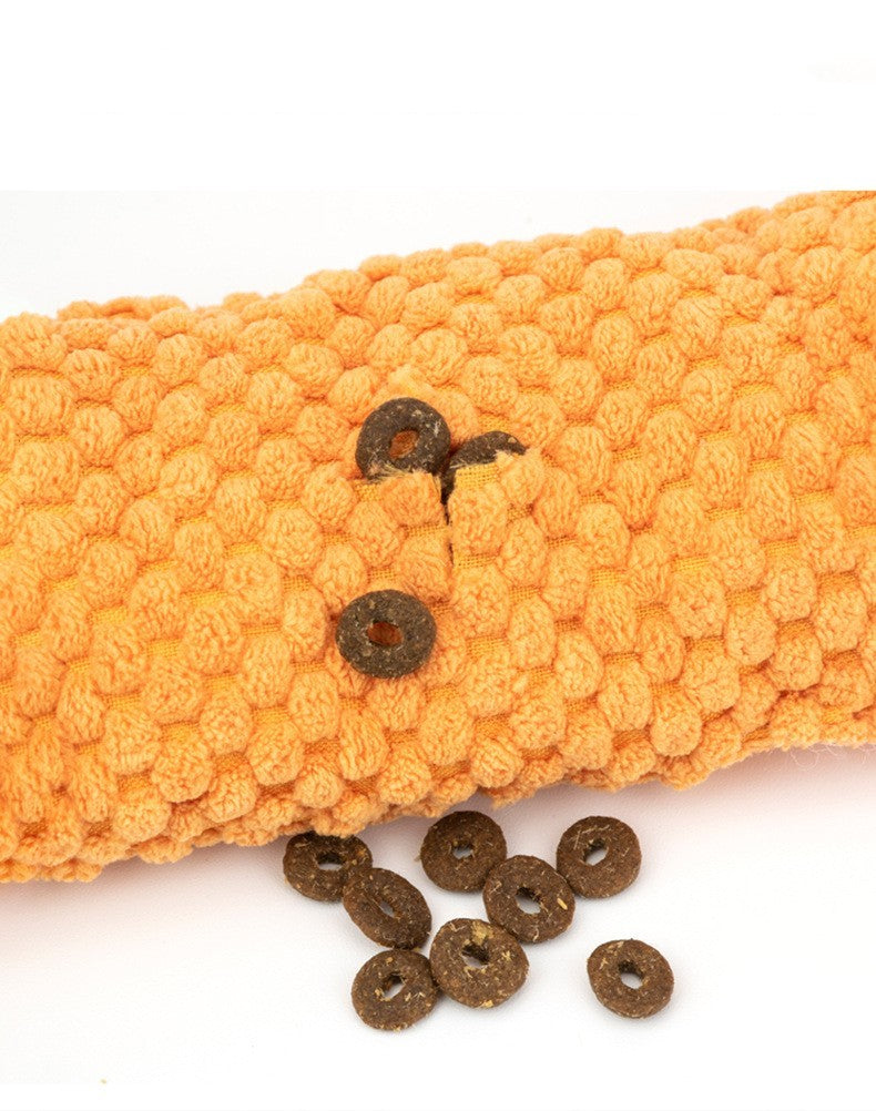 Pet Sniffing Plush Snail Molar Sound Dog Toy