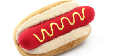 French Fries Burger Pet Plush Sound Toy