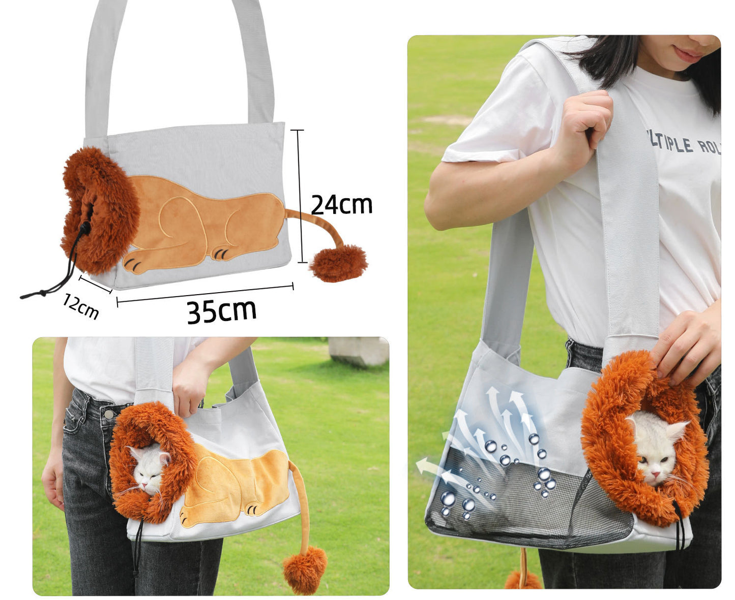 Pet Outing Backpack Bag Portable Foldable And Breathable