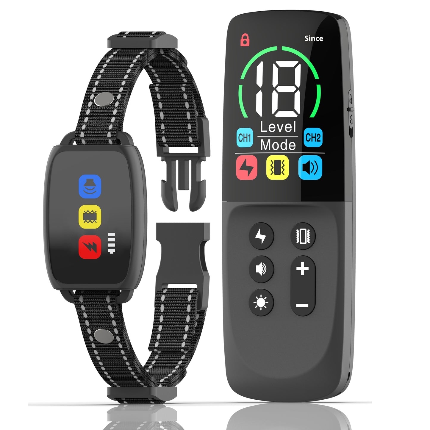 Color Screen Dog Trainer Remote Control Dog Training Electric Shock Collar