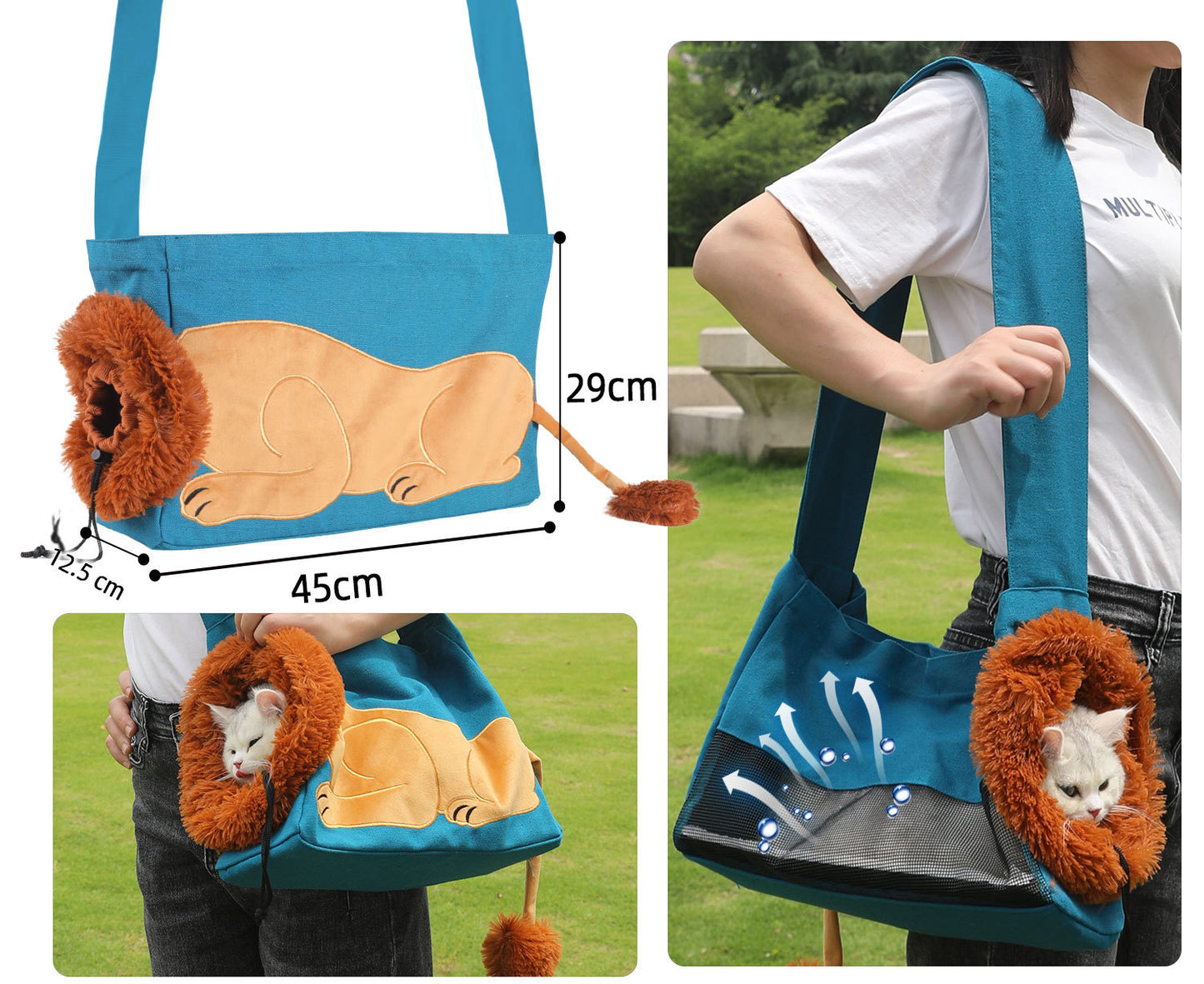 Pet Outing Backpack Bag Portable Foldable And Breathable